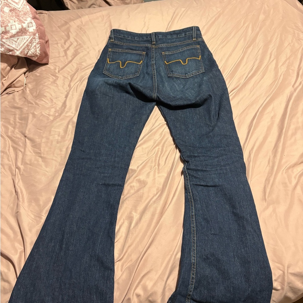Kimes Ranch Dark Blue Flare Jeans
